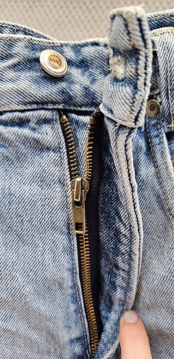 Spodenki dżinsowe krotkie 38 / 10 / M jasne vintage jeans bermudy old