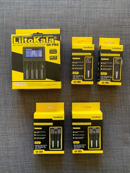 Carregadores pilhas/baterias Li-Ion e Ni-MH