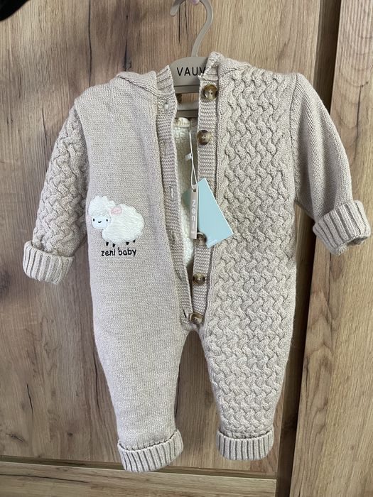 Вʼязаний комбенізон 6-12 місяців