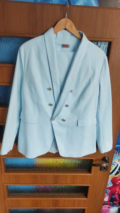 Garnitur, komplet, marynarka,spodnie r.44