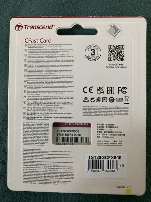 Karta pamieci Transcend CFast Card 128GB