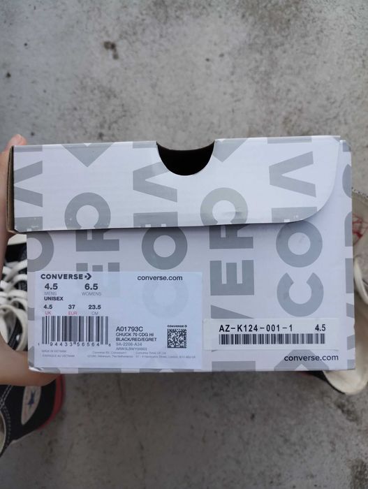 Trampki Converse PLAY comme des garcons r.37