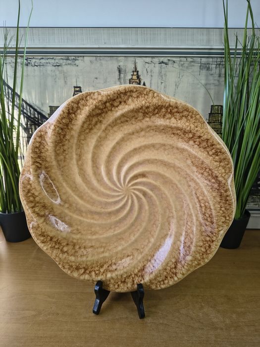 Patera ceramiczna VEB Colditz – Ø 35 cm – Niemcy