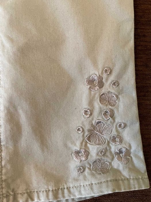 Spodnie khaki, motylki, H&M, rozm. 86