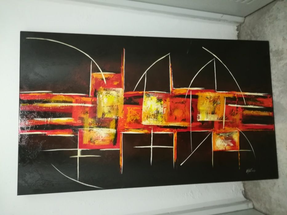 3 Telas Pintadas de Autor A. Gonçalves