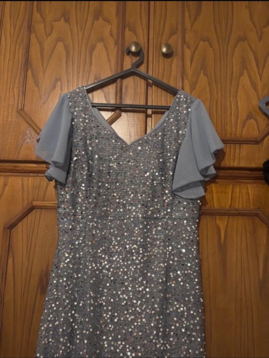 Vestido azul brilhante Novo