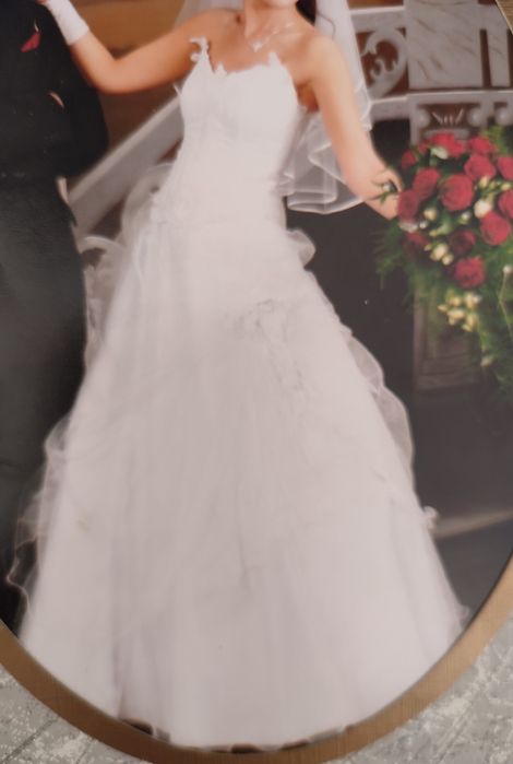 Suknia ślubna spódnica + gorset rozm S 36