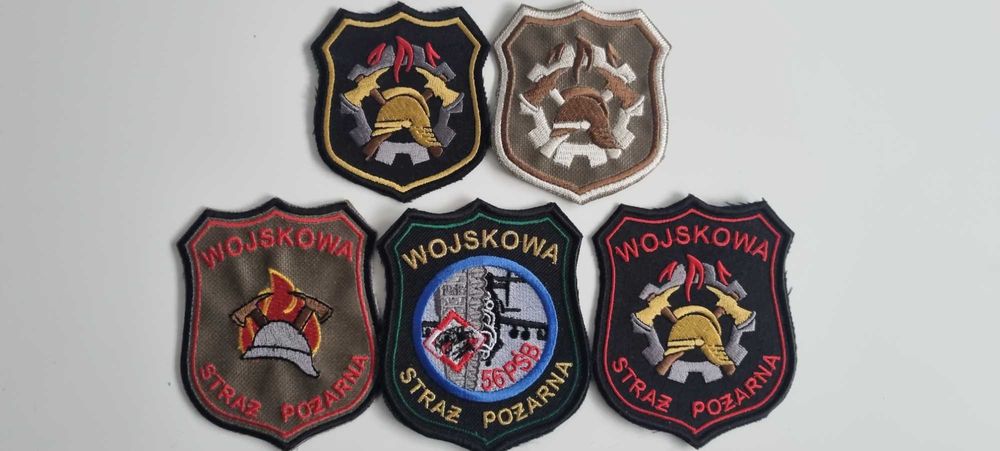 Zestaw naszywek strażackich 24 sztuki