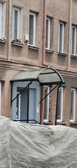 Daszek, poliwęglan, zadaszenie, konstrukcja