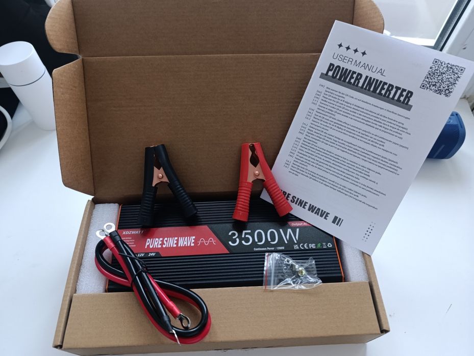 Инвертор 12V-220V Чистый Синус 3500W (номинал 1200W) XDZWATT — для кот