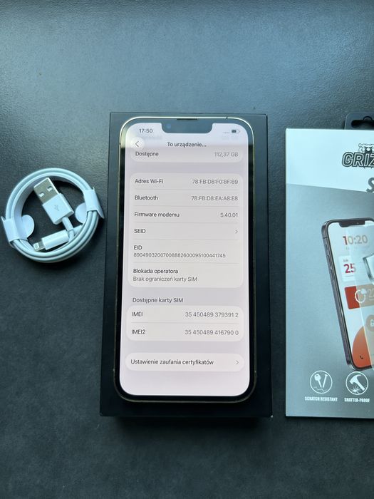 Iphone 13 pro 128 GB 81% Idealny Cały Zestaw