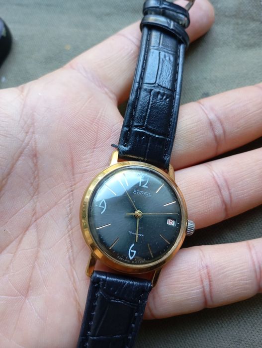 Часы позолоченные мужские Восток Ау20 СССР