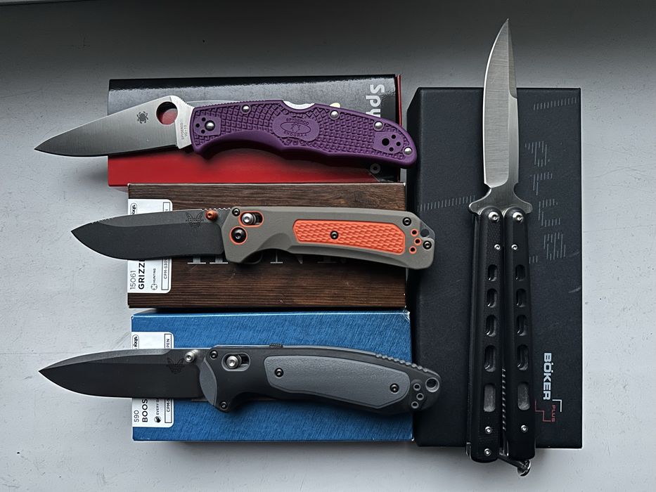 Benchmade 590 ,15061, spyderco endura, endela, boker plus balisong
