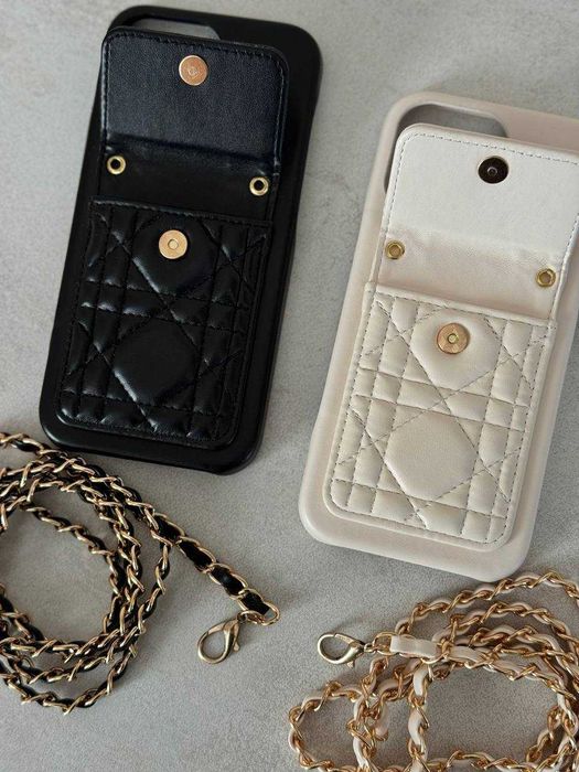 Чохол для смартфону Chanel iPhone 16 Pro Max (Чорний або Бежевий)