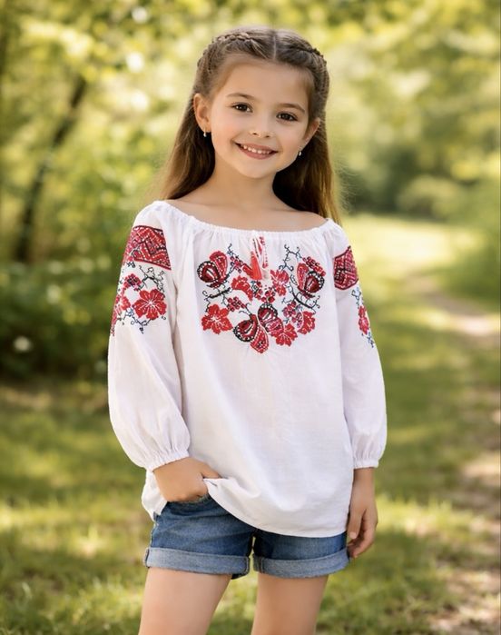 Вишиванка для дівчинки віком 8-10 рочків
