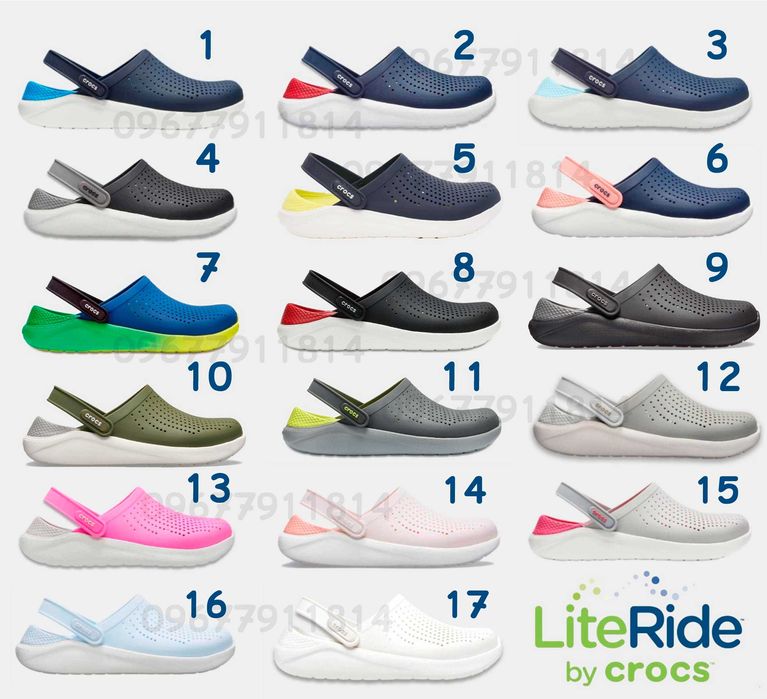 Женские Crocs LiteRide Clog в наличии! 17 расцветок крокс лайт райт