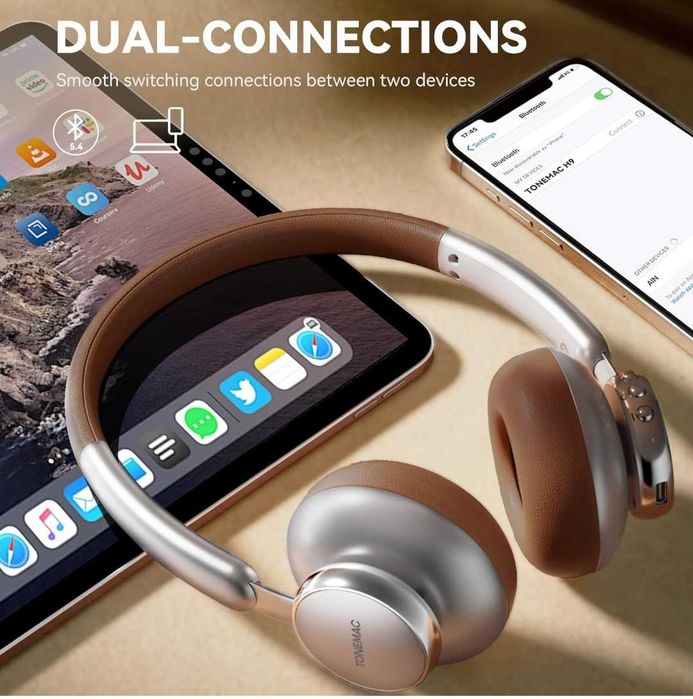 słuchawki bezprzewodowe TONEMAC H9 Bluetooth 5,4