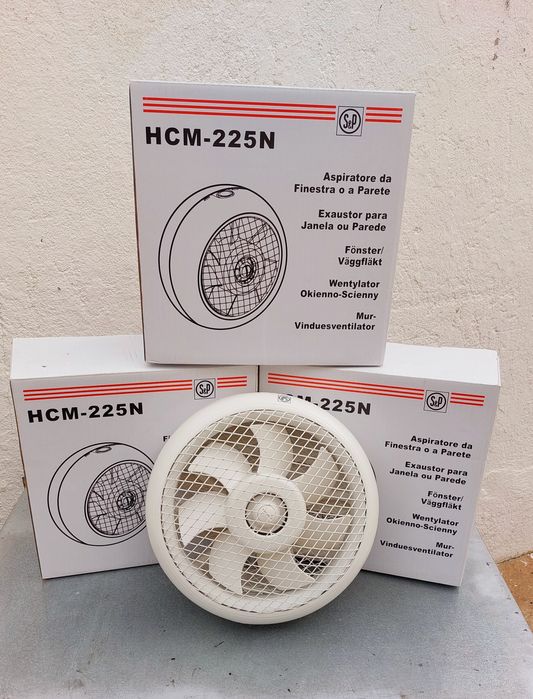Ventilador extrator 900 m3h P/parede o vidro