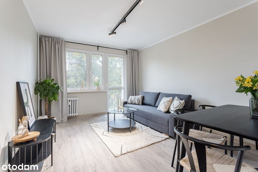 3-pokojowe mieszkanie po generalnym remoncie I balkon I 48 m²