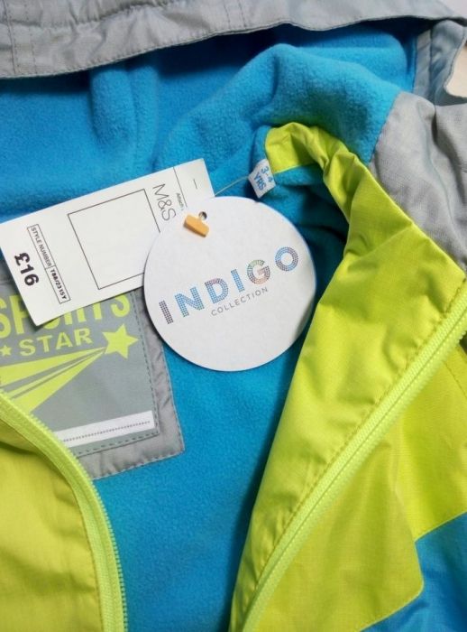 Новая ветровка на флисе р. 3-4г торг