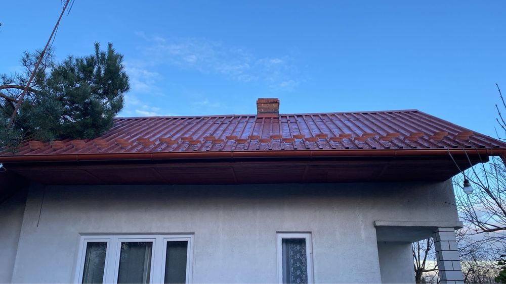 Rynny ciągnione półokrągłe produkowane na placu budowy