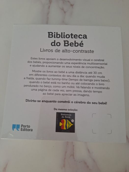 Livros Biblioteca do Bebé - alto contraste (NOVO)