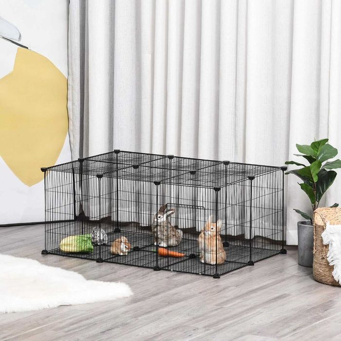 ENVIO GRÁTIS - Parque para animais de estimação, coelhos 105x70x45cm