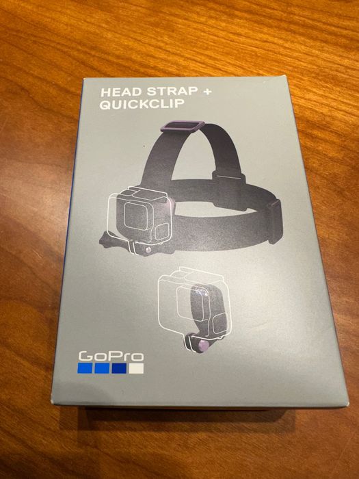 GoPro Head Strap + Quick Clip NOVO