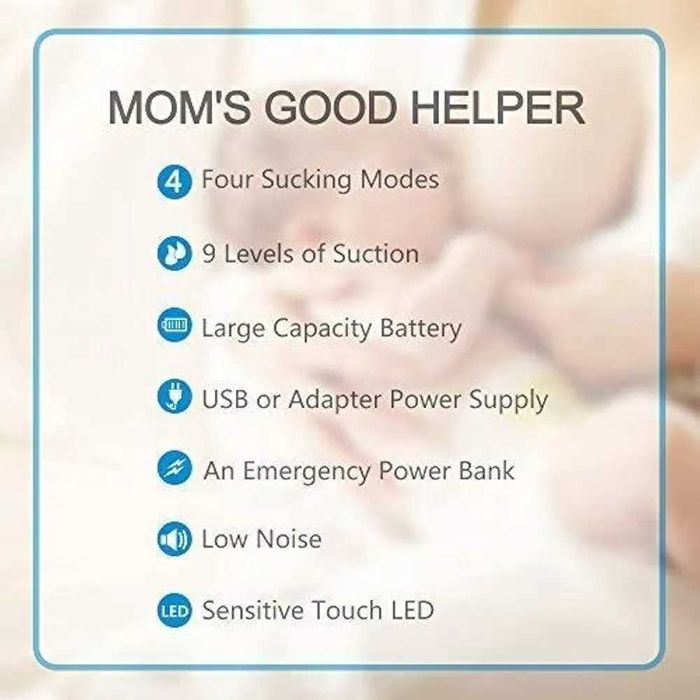 Bomba Tira-Leite Elétrica Recarregável Bellababy Duo