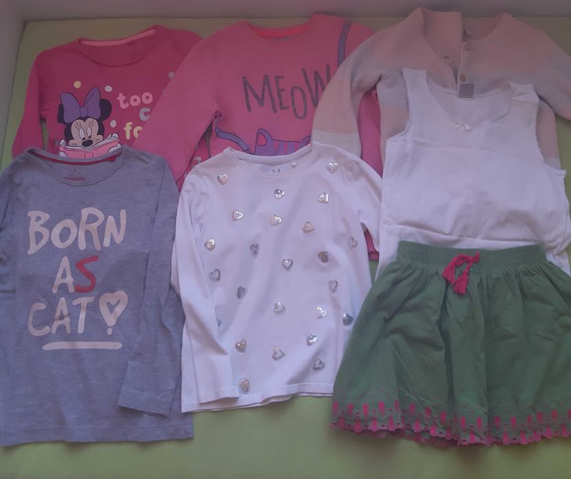 Ubrania dla dziewczynki rozm. 122-128