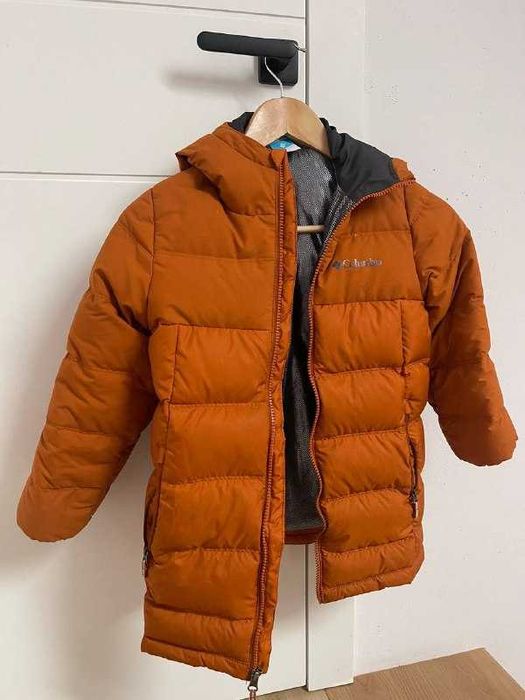Зимова куртка пуховик columbia на хлопчика 6-7 років