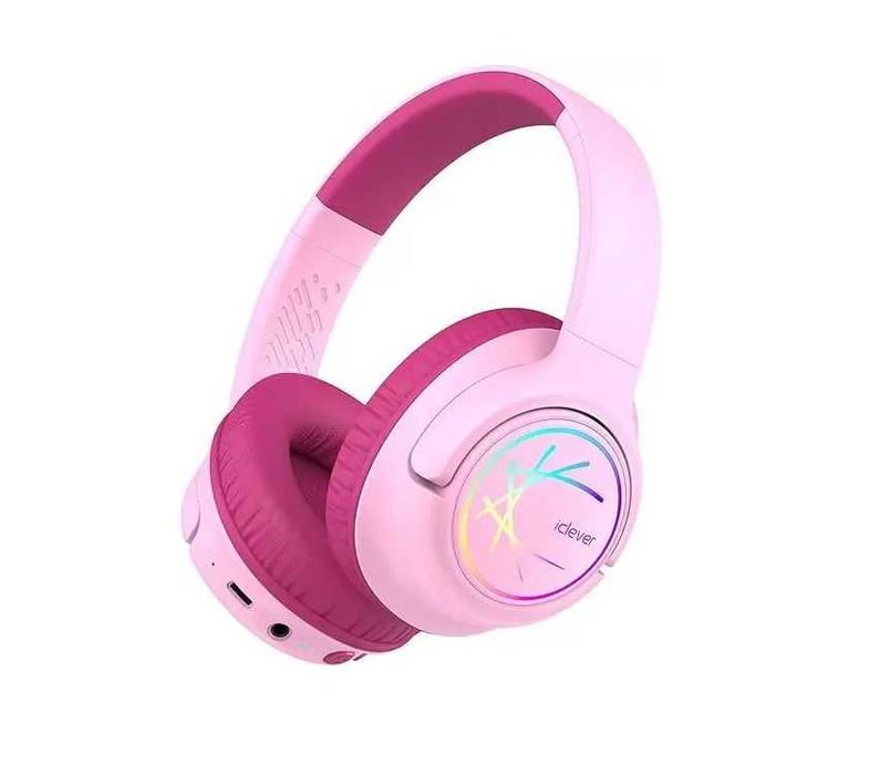 Детские Bluetooth наушники iClever BTH18 с LED-подсветкой