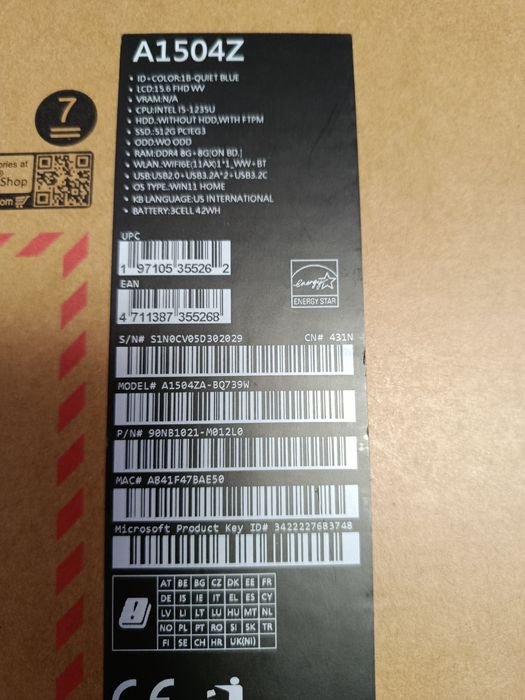 Ноутбук ASUS vivobook