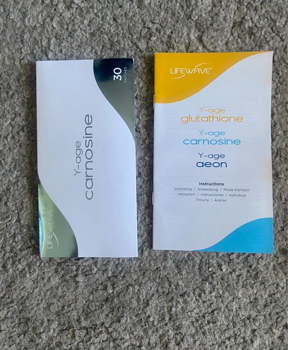 LIFEWAVE CARNOSINE Y-age plastry bio wlektrody oryginalne nowe 30 szt
