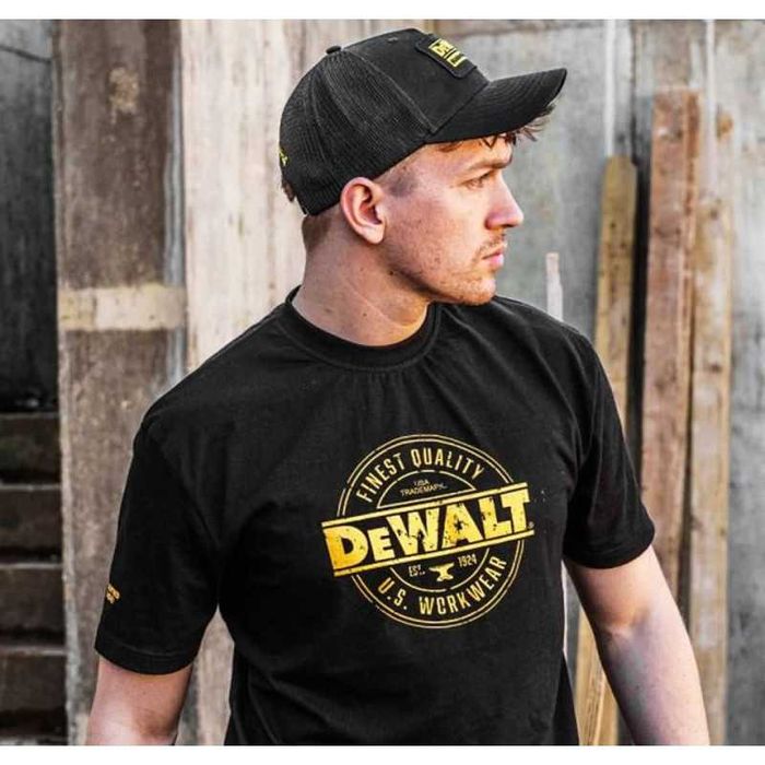 Кепка DeWALT чорна  універсальна захист від сонця