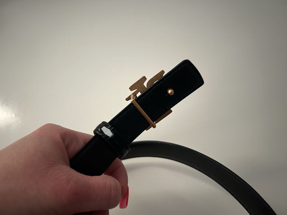 Pasek ralph lauren czarny 110 cm rll nowy logo