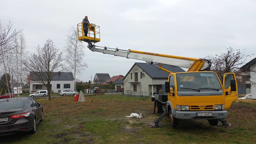 Usługi, Wynajem, podnośnik koszowy 22 m,zwyżka,dzwig,lekki