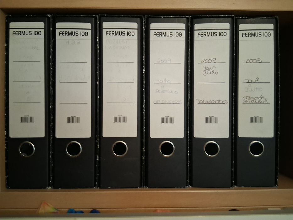 20 Pasta Arquivo Lombada 80mm Larga A4 Marmoreada c/ Caixa