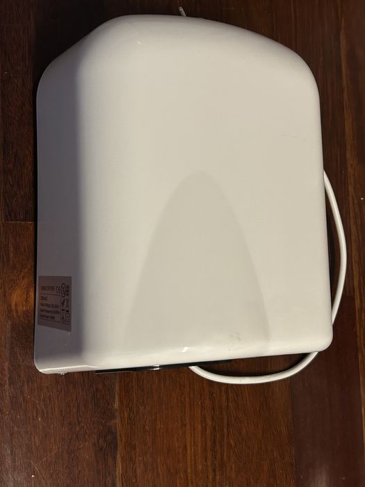 Secador de mãos automatico em ABS branco
