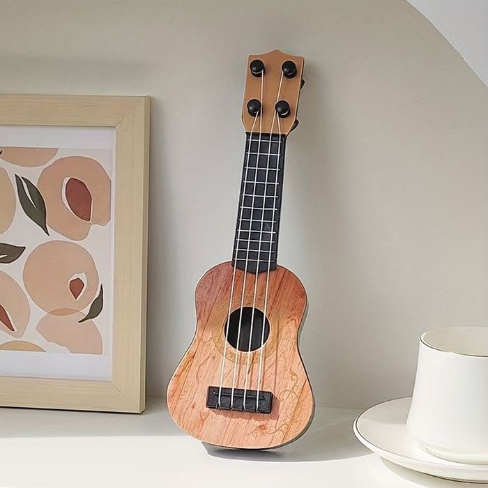 Ukulele zabawka dla dzieci z kostką i strunami instrument muzyczny