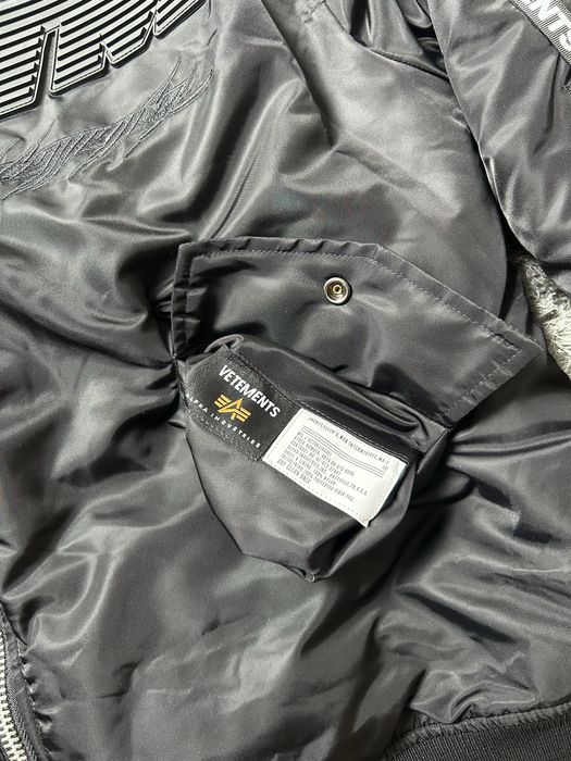Kurtka Vetements x alpha industries racer bomber