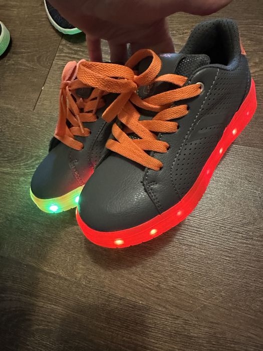 geox respira кроссовки светящиеся 31р 20 см