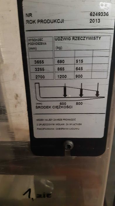 Toyota BT SWE 120 Widły A2 paleciak elektryczny, wózek