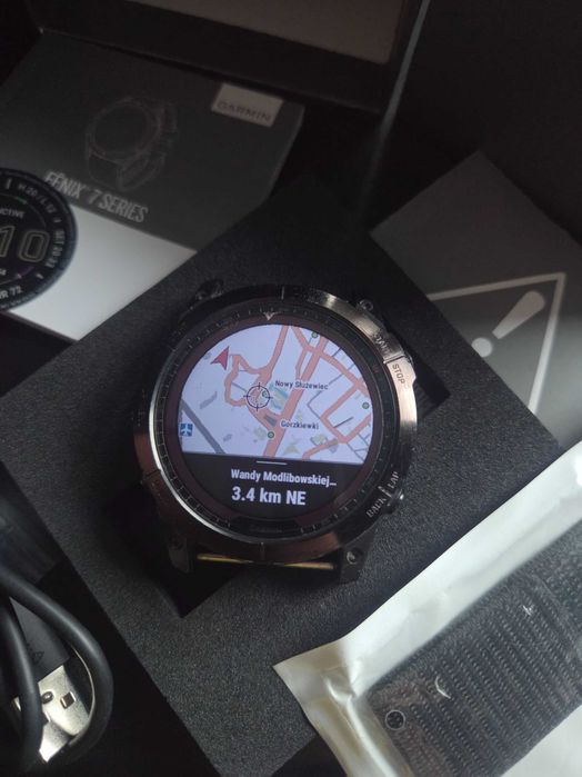 Piekny super Garmin 7X solar 51mm bateria 30dni zamiana Mapy