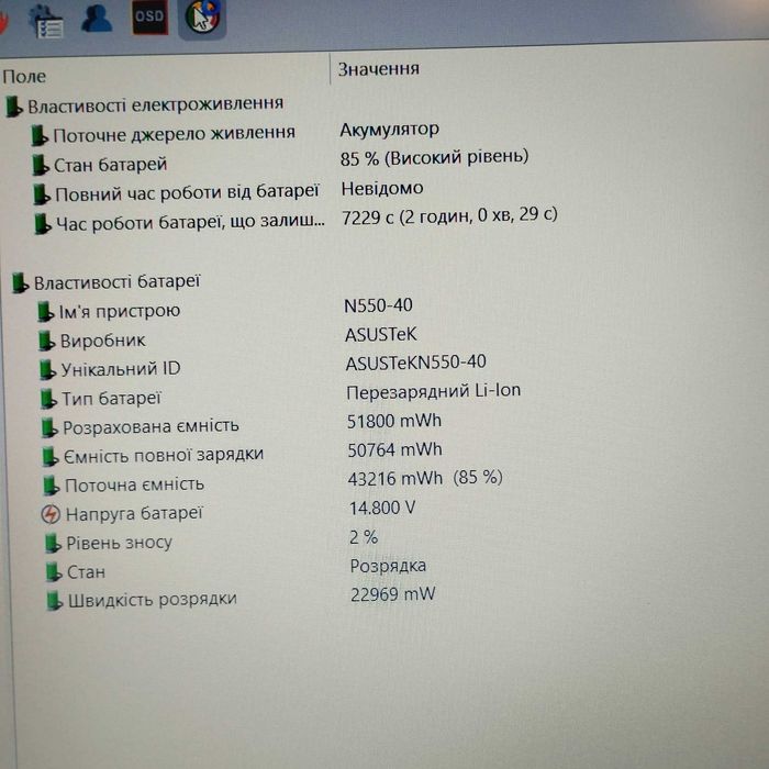 Ноутбук Asus Rog N550JK| видео 2 гб |Core i7 |8/250 SSD|батарея 2 часа