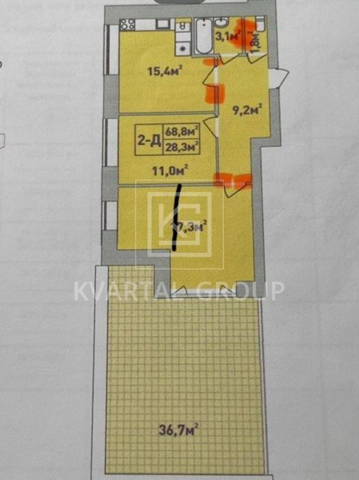 Продаж Двокімнатна ЖК Центральний преміум Ірпінь