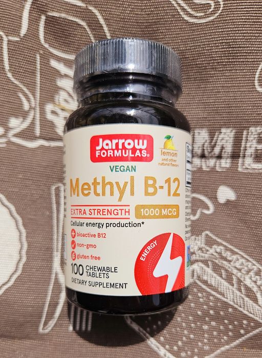 Jarrow вітамін метил В12 В9 метил фолат Methyl B 6 12 500 1000 folat