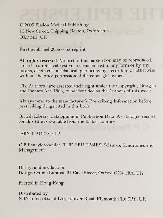 The Epilepsies: Seizures, Syndromes and Management