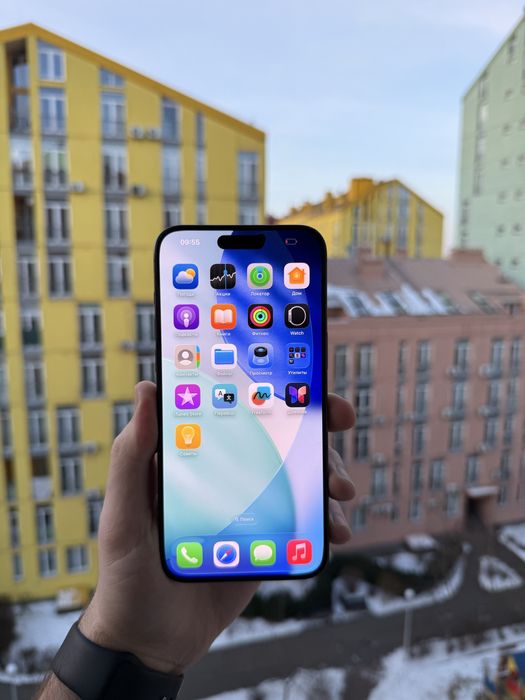 93% Аккум Идеал iPhone 15 Pro Max 256Gb Black Titanium Neverlock Айфон