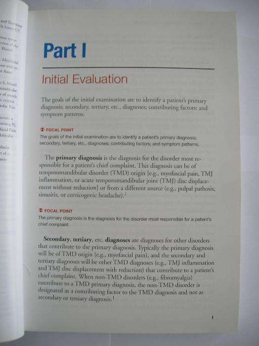 Manual of Temporomandibular Disorders